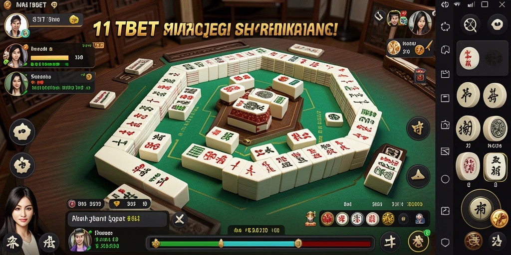 Tangkapan layar 11TBET menunjukkan gameplay Mahjong yang menegangkan dan interaktif.