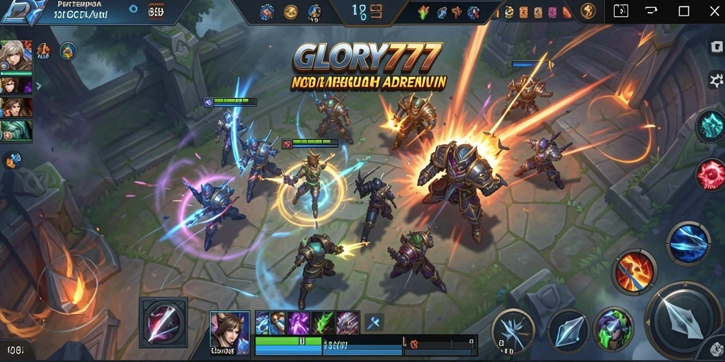 Tampilan gameplay seru dan mendebarkan dalam GLORY777.