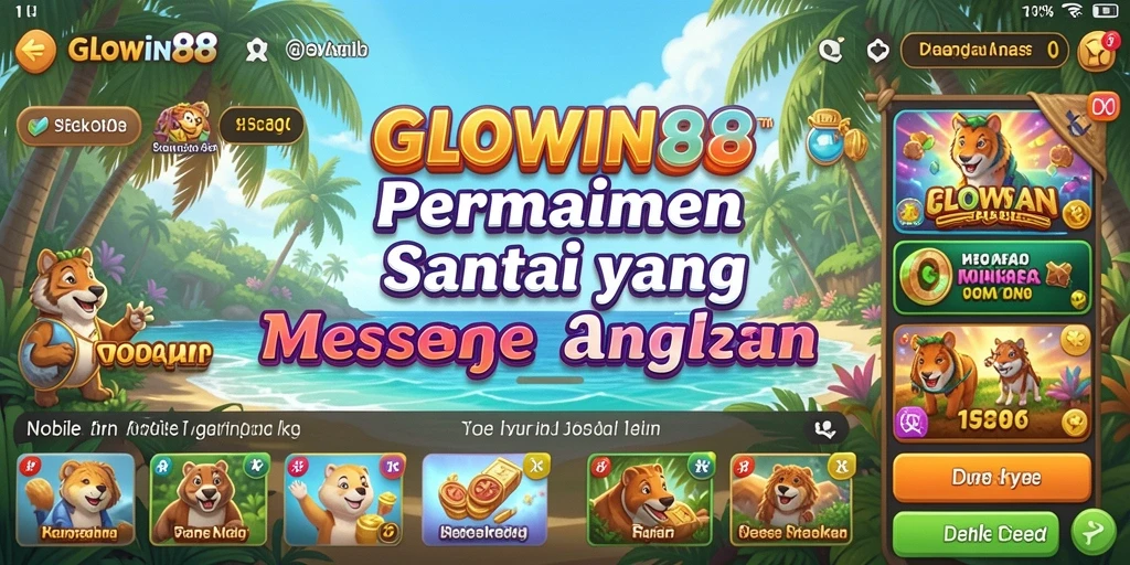 Tampilan gameplay seru di GLOWIN88 dengan grafik ceria.