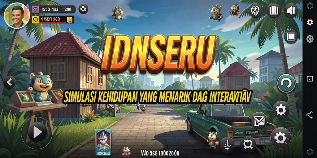 Gameplay IDNSERU yang menarik dan interaktif dalam simulasi kehidupan.