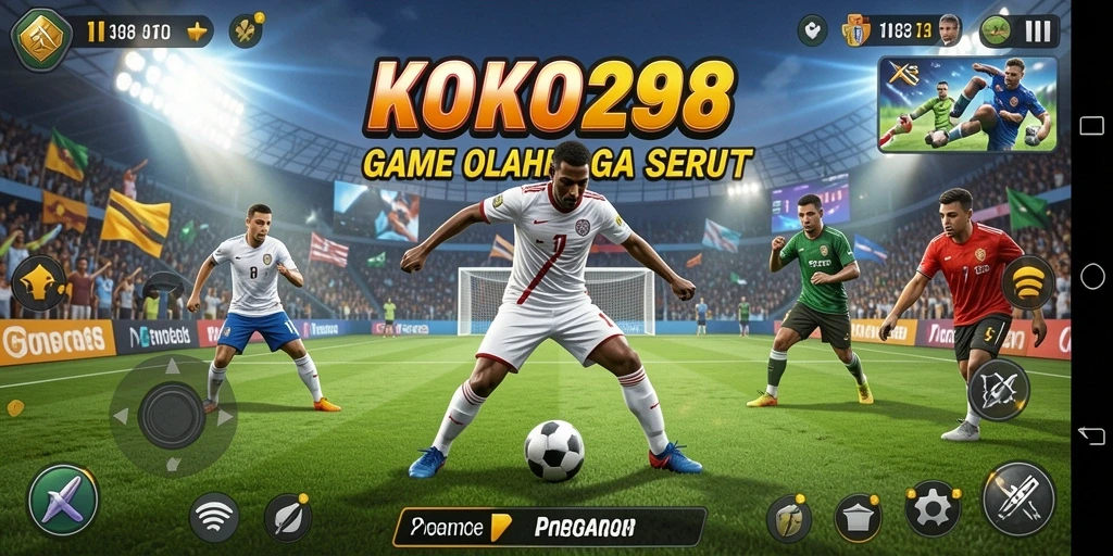 Screenshot gameplay KOKO288 dengan elemen olahraga yang mendebarkan.