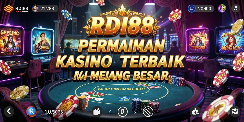 Tampilan gameplay menarik dari RDI88, penuh aksi dan keseruan Kasino.
