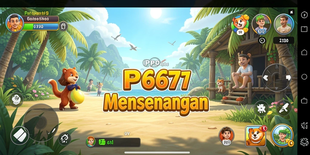 Tampilan gameplay RP6677 yang ceria dan mengasyikkan.