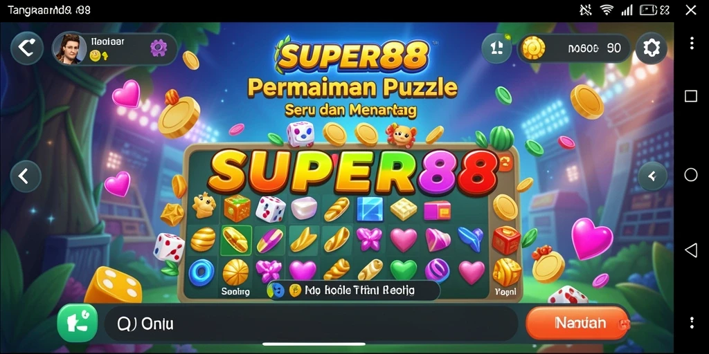 Tampilan menarik dari gameplay <strong>SUPER88</strong> saat menyelesaikan puzzle.
