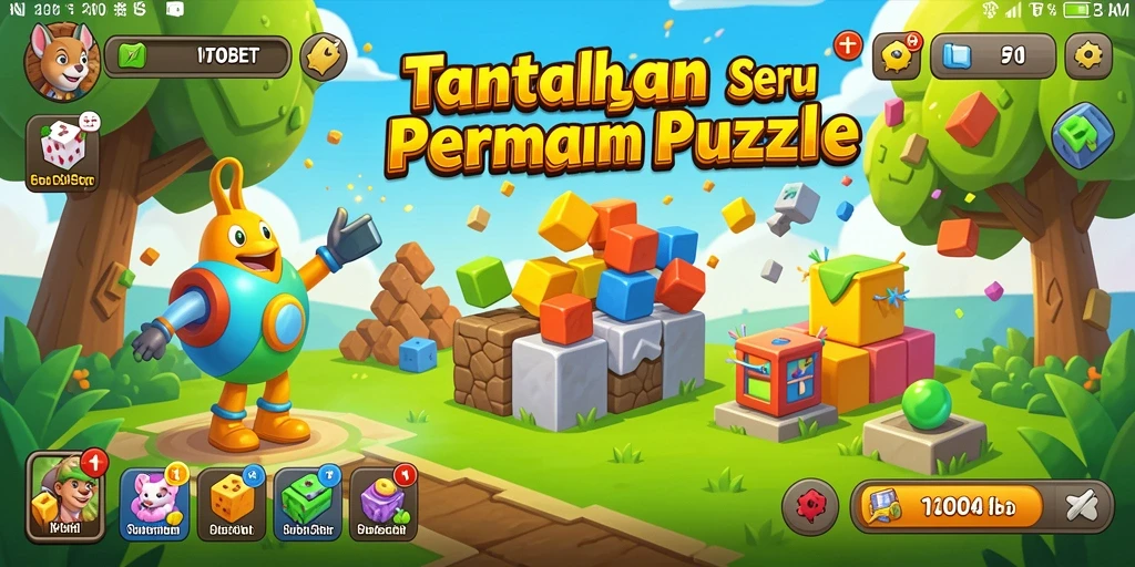 Screenshot gameplay WTOBET menampilkan tantangan puzzle yang menarik.