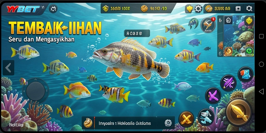 Gameplay Tembak Ikan yang seru dan menantang di YYBET.